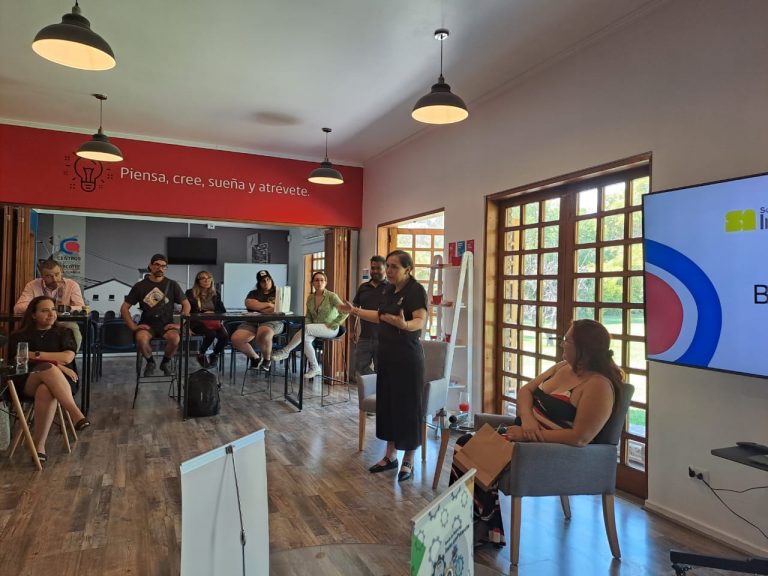 Académicos de Campus La Florida comparten experiencias y consejos sobre negocios y salud laboral con emprendedoras de SERCOTEC