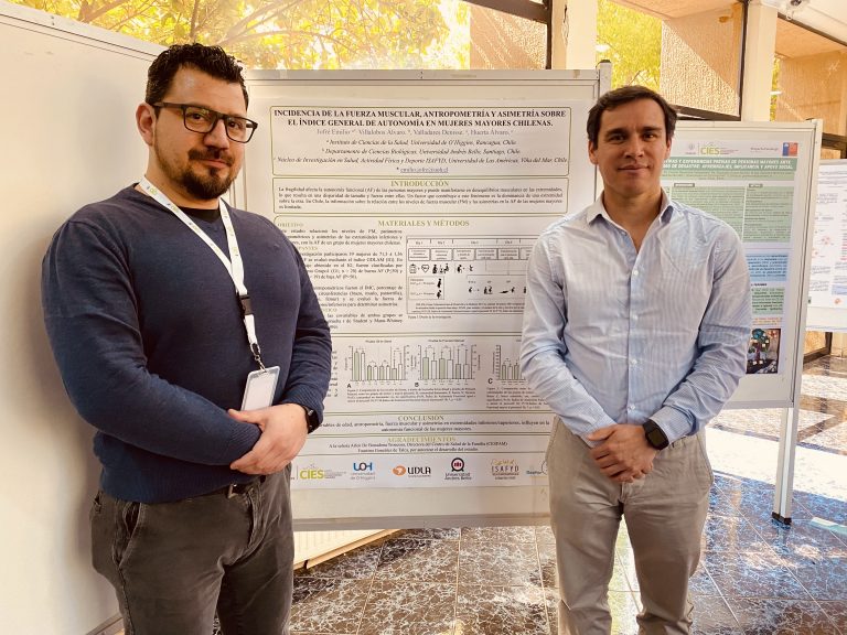 Núcleo ISAFYD presenta póster sobre estudio de autonomía funcional en mujeres mayores en Centro Interuniversitario de Envejecimiento Saludable