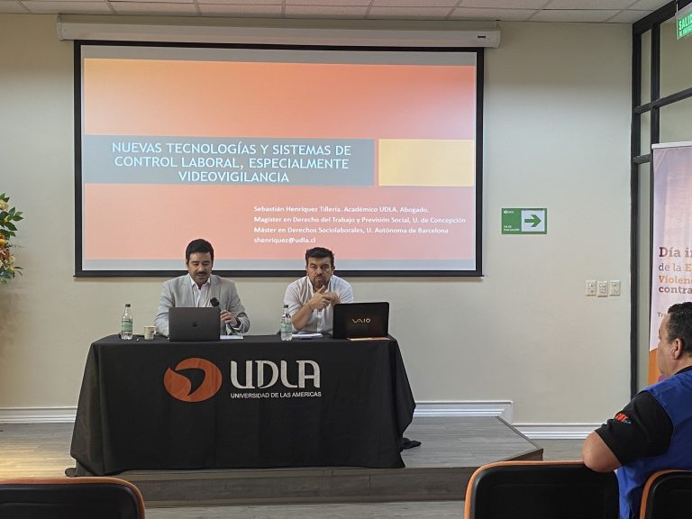 La carrera de Derecho profundiza sobre los mecanismos de control para trabajadores del retail en charla realizada en Campus Chacabuco UDLA