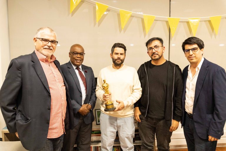 Animador ecuatoriano, Andrés Aguilar ICHI, visita la Escuela de Animación UDLA y el estudio de animación Punkrobot