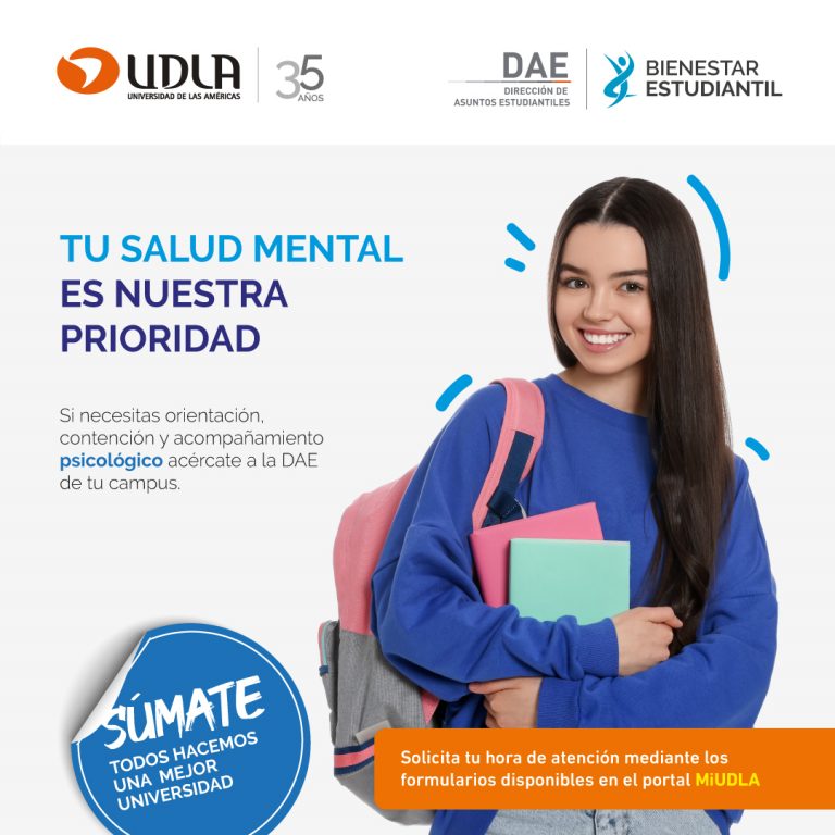 Campaña Súmate: Equipo de Bienestar de la DAE brinda orientaciones psicológicas y sociales de forma gratuita a estudiantes de UDLA