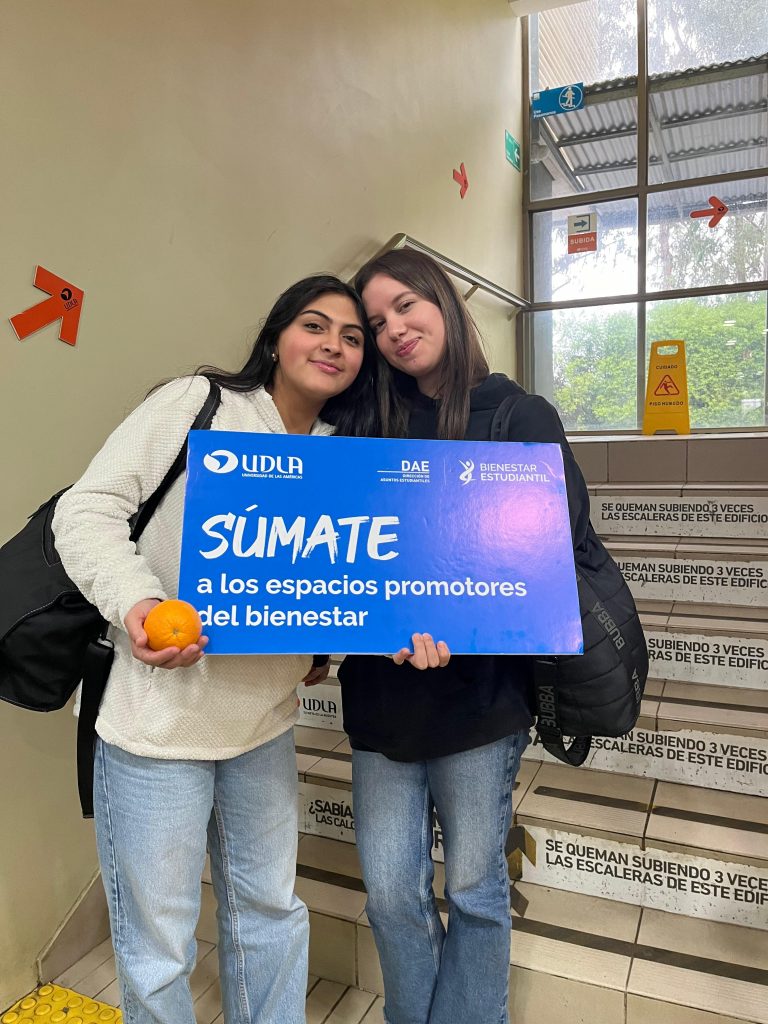 Equipo DAE de Sede Concepción promueve el uso de escaleras en sus campus