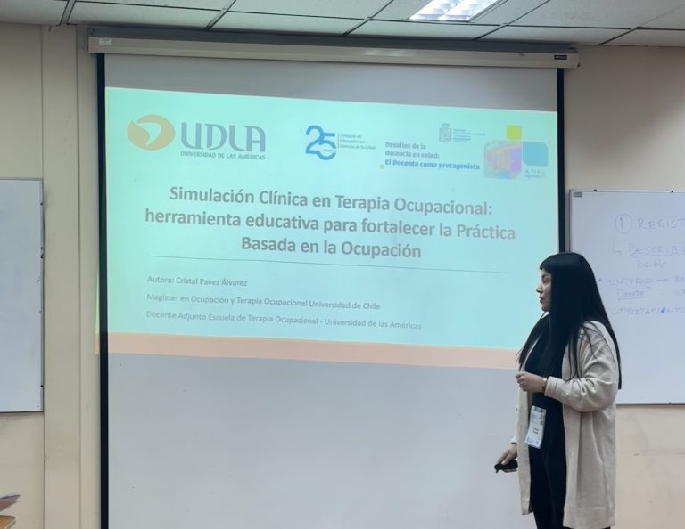 Escuela de Terapia Ocupacional presenta estudio sobre Simulación Clínica en Congreso de Educación en Salud