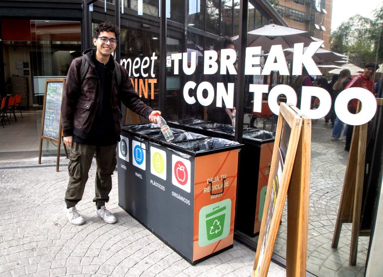 Más de 280 kilos de residuos recuperados en Campus Providencia en el primer mes de los Puntos Verdes