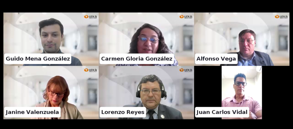 captura de pantalla mostrando a participantes online