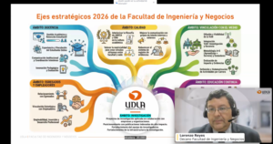 Decano en conferencia online