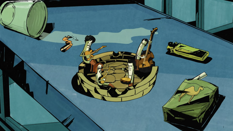 Académicos de Animación UDLA participan en la realización del nuevo videoclip de la banda nacional Los Tres