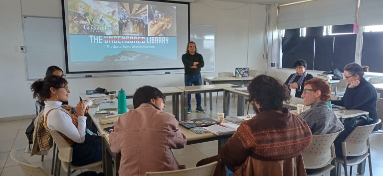 Dr. Nibaldo Cáceres durante su pasantía académica en la UNAM