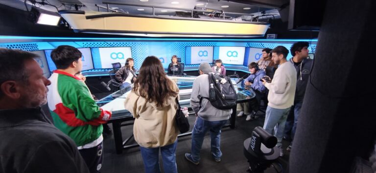 Estudiantes de Comunicación Audiovisual y Multimedia de UDLA visitan Mega Media