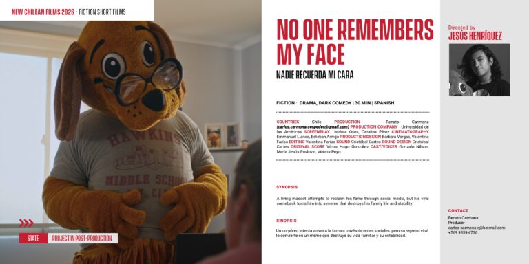 Cortometraje “Nadie recuerda mi cara” de estudiantes UDLA es parte del catálogo oficial de CinemaChile 2026