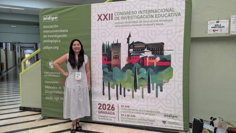 Investigación educativa cruza fronteras: académica de Universidad de Las Américas presenta estudios en Madrid y Granada