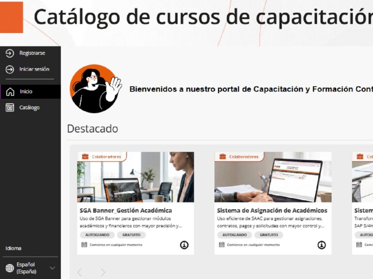 Dirección General de Personas lanza nueva plataforma de cursos Catálogo de Cursos de Capacitación UDLA 