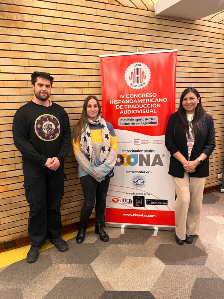 Equipo de académicos de UDLA participan en el Congreso Hispanoamericano de Traducción Audiovisual