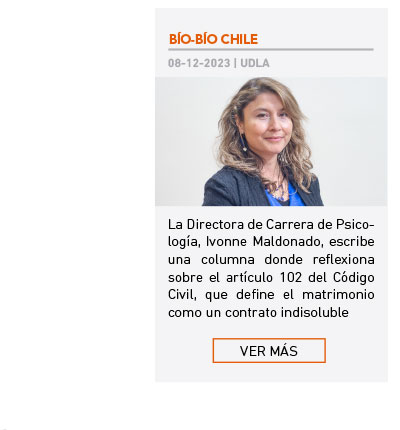 La Directora de Carrera de Psicolog&iacute;a, Ivonne Maldonado, escribe una columna donde reflexiona sobre el art&iacute;culo 102 del C&oacute;digo Civil, que define el matrimonio como un contrato indisoluble