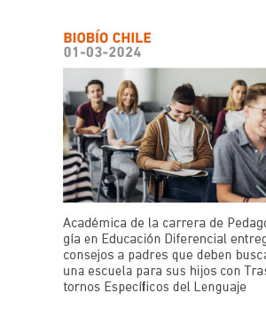 Acad&eacute;mica de la Carrera de Pedagog&iacute;a en Educaci&oacute;n Diferencial entrega consejos a padres que deben buscar una escuela para sus hijos con Trastornos Espec&iacute;ficos del Lenguaje