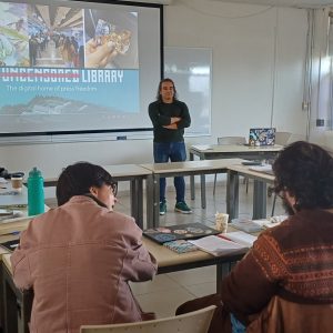 Dr. Nibaldo Cáceres durante su pasantía académica en la UNAM